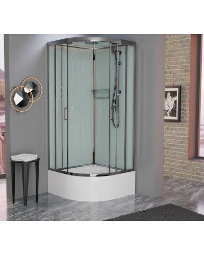 Душевая кабина 90x90x220 см Frank F409/2 Brilliant 183009 прозрачное