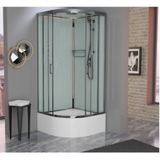 Душевая кабина 90x90x220 см Frank F409/2 М Brilliant 20102 текстурное стекло