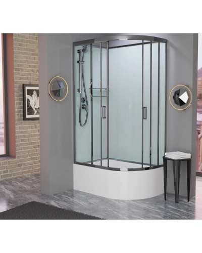 Душевая кабина 120x80x215 см Frank F412/2L Brilliant 188009 прозрачное