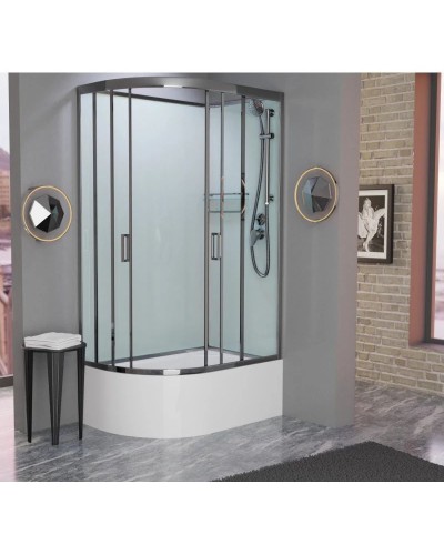 Душевая кабина 120x80x215 см Frank F412/2R Brilliant 190009 прозрачное