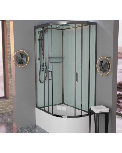 Душевая кабина 120x80x220 см Frank F412/2L Brilliant 187009 прозрачное