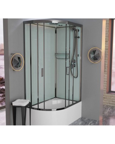 Душевая кабина 120x80x220 см Frank F412/2R Brilliant 189009 прозрачное