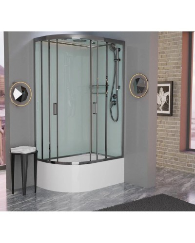 Душевая кабина 120x80x220 см Frank F412/2R Brilliant 189009 прозрачное