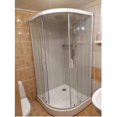 Душевая кабина 90x90x220 см Frank F409 White 409009 прозрачное