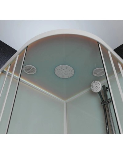 Душевая кабина 90x90x220 см Frank F409 White 409009 прозрачное