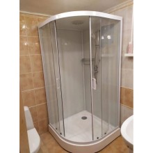 Душевая кабина 110x110x220 см Frank F410 White 410410 прозрачное