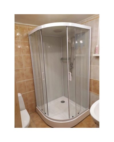 Душевая кабина 110x110x220 см Frank F410 White 410410 прозрачное