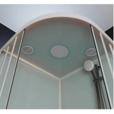 Душевая кабина 80x80x220 см Frank F408 М White 20001 текстурное стекло