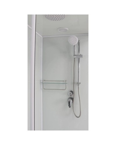 Душевая кабина 80x80x220 см Frank F408 М White 20001 текстурное стекло