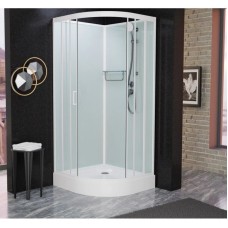 Душевая кабина 90x90x215 см Frank F409 White 4090909 прозрачное