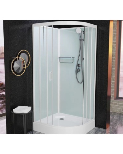 Душевая кабина 120x120x215 см Frank F420 White 420020 прозрачное