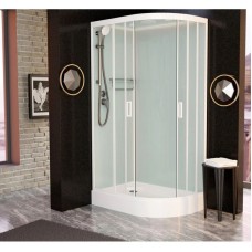 Душевая кабина 100x80x220 см Frank F418L White 418418 прозрачное