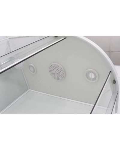 Душевая кабина 100x80x220 см Frank F418L White 418418 прозрачное