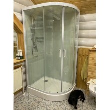 Душевая кабина 100x80x220 см Frank F418L White 418418 прозрачное