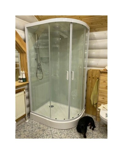 Душевая кабина 110x80x220 см Frank F411L White 411411 прозрачное