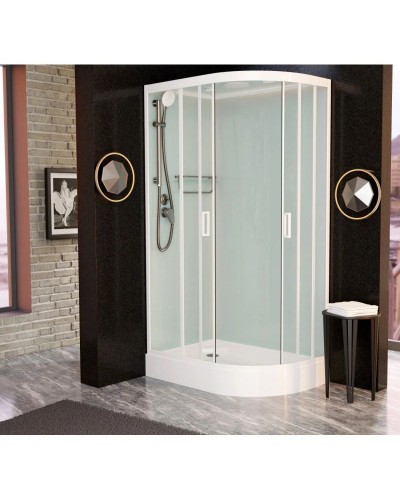 Душевая кабина 120x80x220 см Frank F412L White 412412 прозрачное