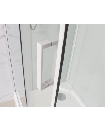 Душевая кабина 120x80x220 см Frank F412L White 412412 прозрачное