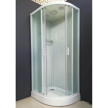 Душевая кабина 100x80x220 см Frank F418L М White 20012 текстурное стекло