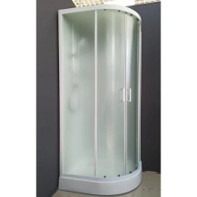 Душевая кабина 100x80x220 см Frank F418L М White 20012 текстурное стекло