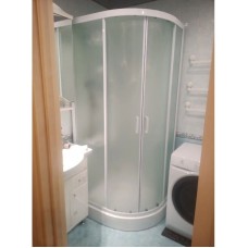 Душевая кабина 100x80x220 см Frank F418L М White 20012 текстурное стекло