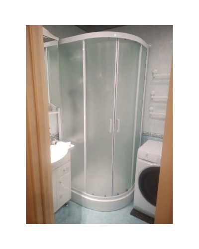 Душевая кабина 100x80x220 см Frank F418L М White 20012 текстурное стекло