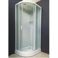 Душевая кабина 110x80x220 см Frank F411R М White 20018 текстурное стекло