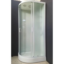 Душевая кабина 110x80x220 см Frank F411R М White 20018 текстурное стекло