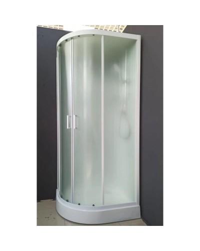 Душевая кабина 110x80x220 см Frank F411R М White 20018 текстурное стекло