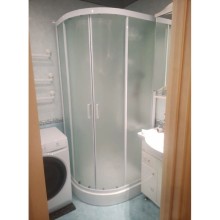 Душевая кабина 110x80x220 см Frank F411R М White 20018 текстурное стекло