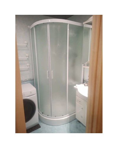 Душевая кабина 110x80x220 см Frank F411R М White 20018 текстурное стекло