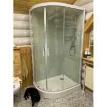 Душевая кабина 100x80x220 см Frank F418R White 418419 прозрачное
