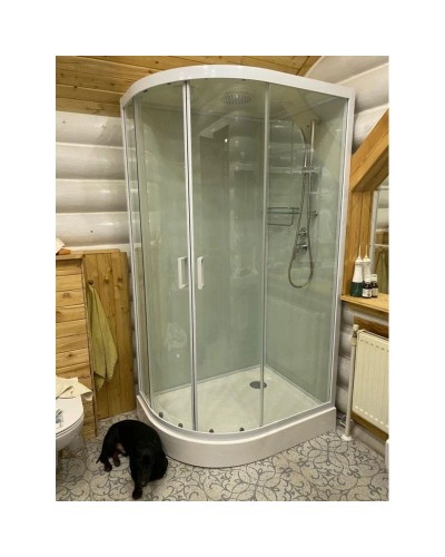 Душевая кабина 100x80x220 см Frank F418R White 418419 прозрачное