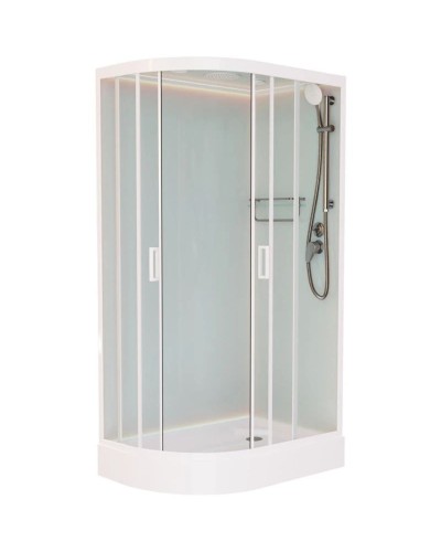 Душевая кабина 120x80x220 см Frank F412R White 412214 прозрачное