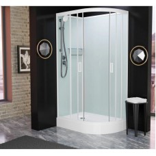 Душевая кабина 100x80x215 см Frank F418L White 418018 прозрачное