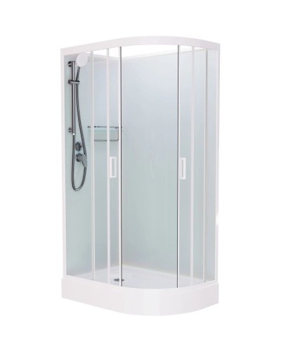 Душевая кабина 100x80x215 см Frank F418L White 418018 прозрачное