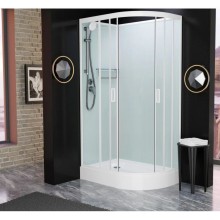 Душевая кабина 110x80x215 см Frank F411L White 411011 прозрачное