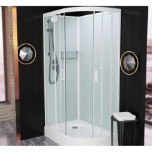 Душевая кабина 120x80x215 см Frank F412L White 412012 прозрачное