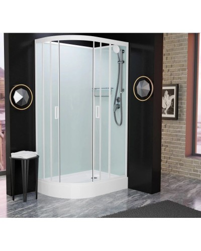 Душевая кабина 120x80x215 см Frank F412R White 412014 прозрачное