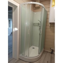 Душевая кабина 100x80x215 см Frank F418R М White 20015 текстурное стекло