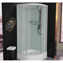 Душевая кабина 90x90x220 см Frank F409/1 White 123009 прозрачное