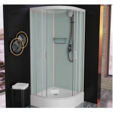 Душевая кабина 90x90x220 см Frank F409/1 White 123009 прозрачное