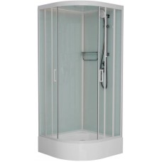 Душевая кабина 100x100x220 см Frank F400/1 White 125009 прозрачное