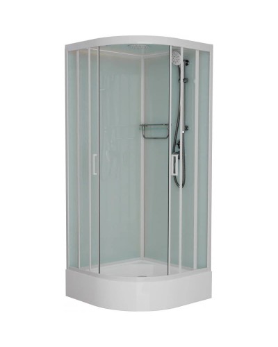 Душевая кабина 100x100x220 см Frank F400/1 White 125009 прозрачное