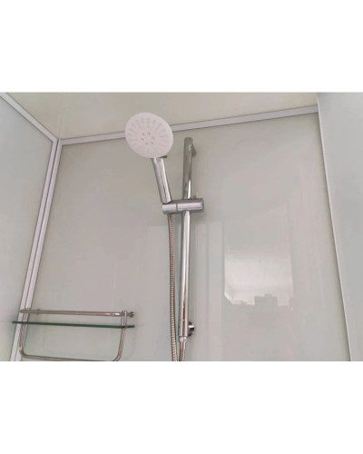 Душевая кабина 100x100x220 см Frank F400/1 White 125009 прозрачное