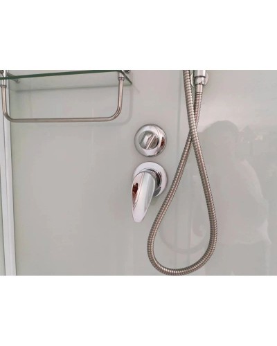 Душевая кабина 100x100x220 см Frank F400/1 White 125009 прозрачное