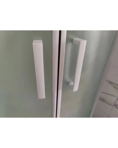 Душевая кабина 90x90x220 см Frank F409/1 М White 20024 текстурное стекло