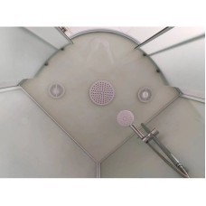 Душевая кабина 90x90x220 см Frank F409/1 М White 20024 текстурное стекло