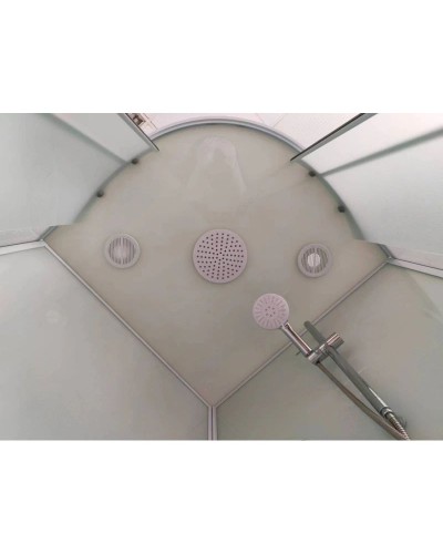 Душевая кабина 90x90x220 см Frank F409/1 М White 20024 текстурное стекло