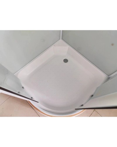 Душевая кабина 90x90x220 см Frank F409/1 М White 20024 текстурное стекло