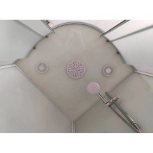 Душевая кабина 100x100x220 см Frank F400/1 М White 20026 текстурное стекло